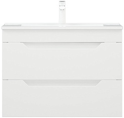 Corozo Тумба под раковину Юта 75 Z2 подвесная белая – фотография-1